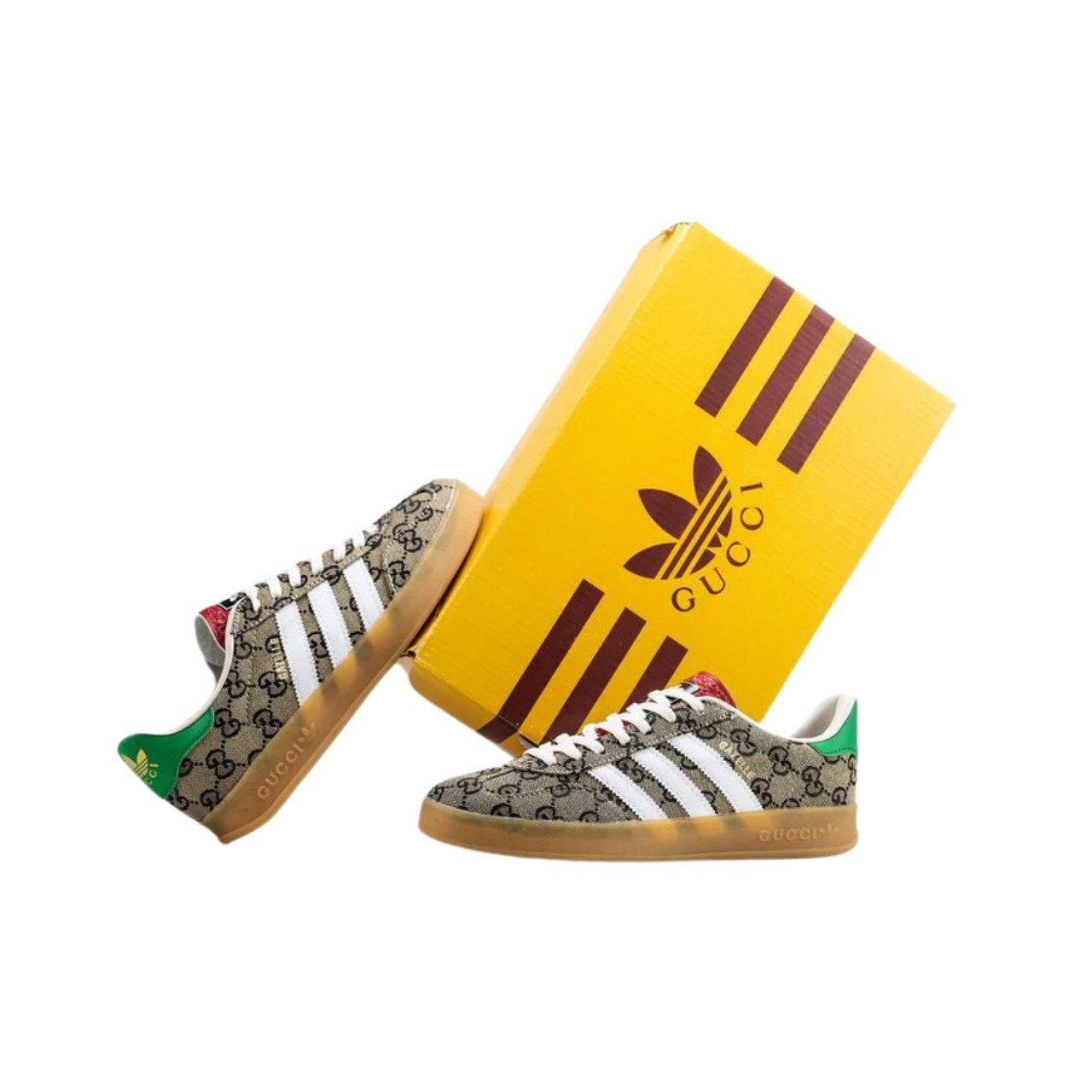 ADIDAS GAZELLE X GUCCI GG MONOGRAM BEIGE - Image 5