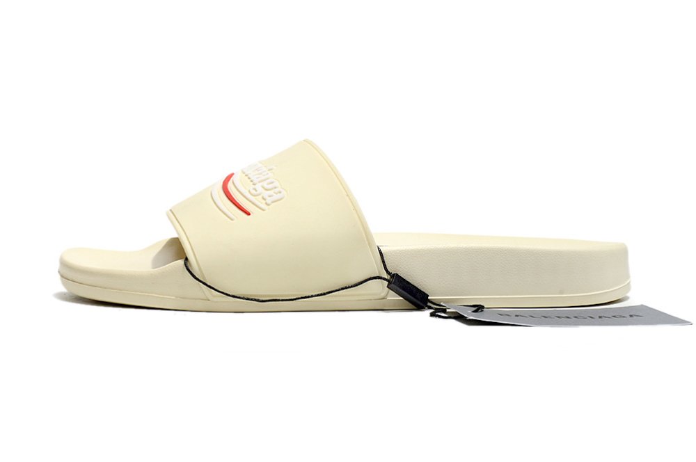Balenciaga Slide Sandals – Beige