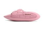 Balmain B-IT Quilted Leather Mules Pink