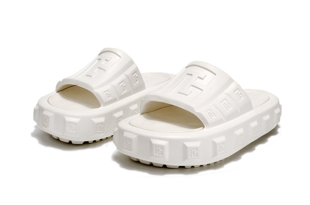 BALMAIN Pool Slide Ari-rubber Sandals White - Image 4