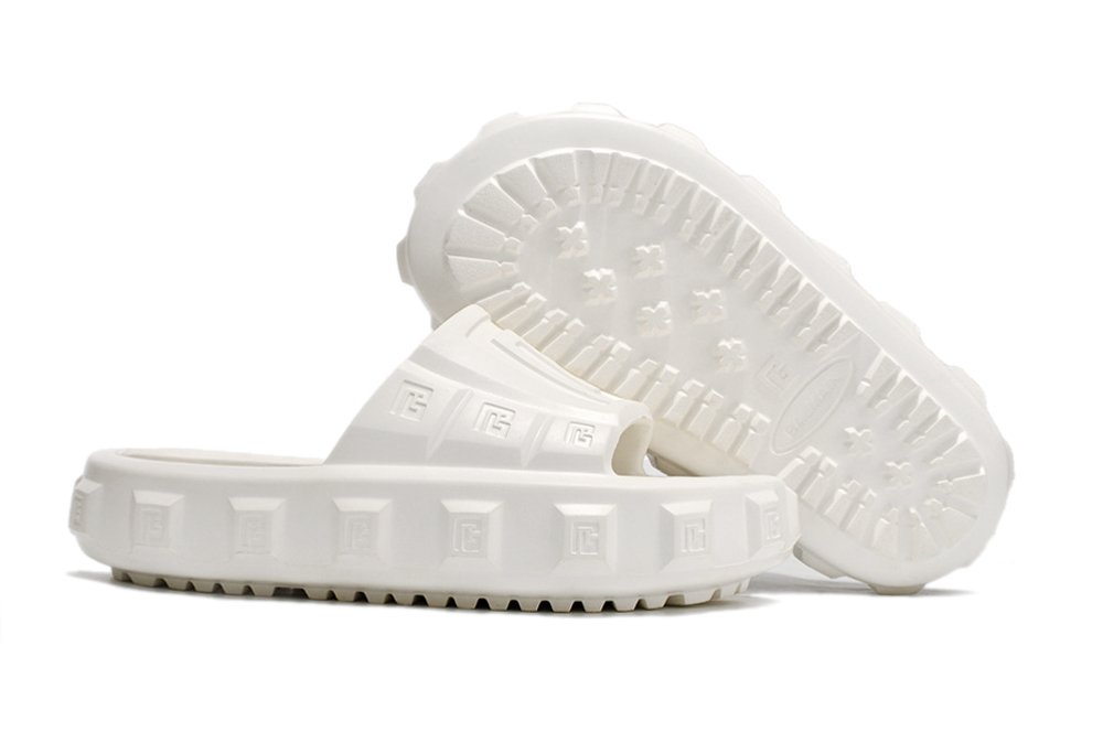 BALMAIN Pool Slide Ari-rubber Sandals White - Image 3