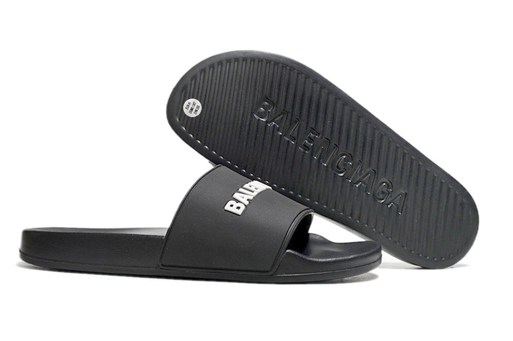 Balenciaga Slide Sandals – Black - Image 4