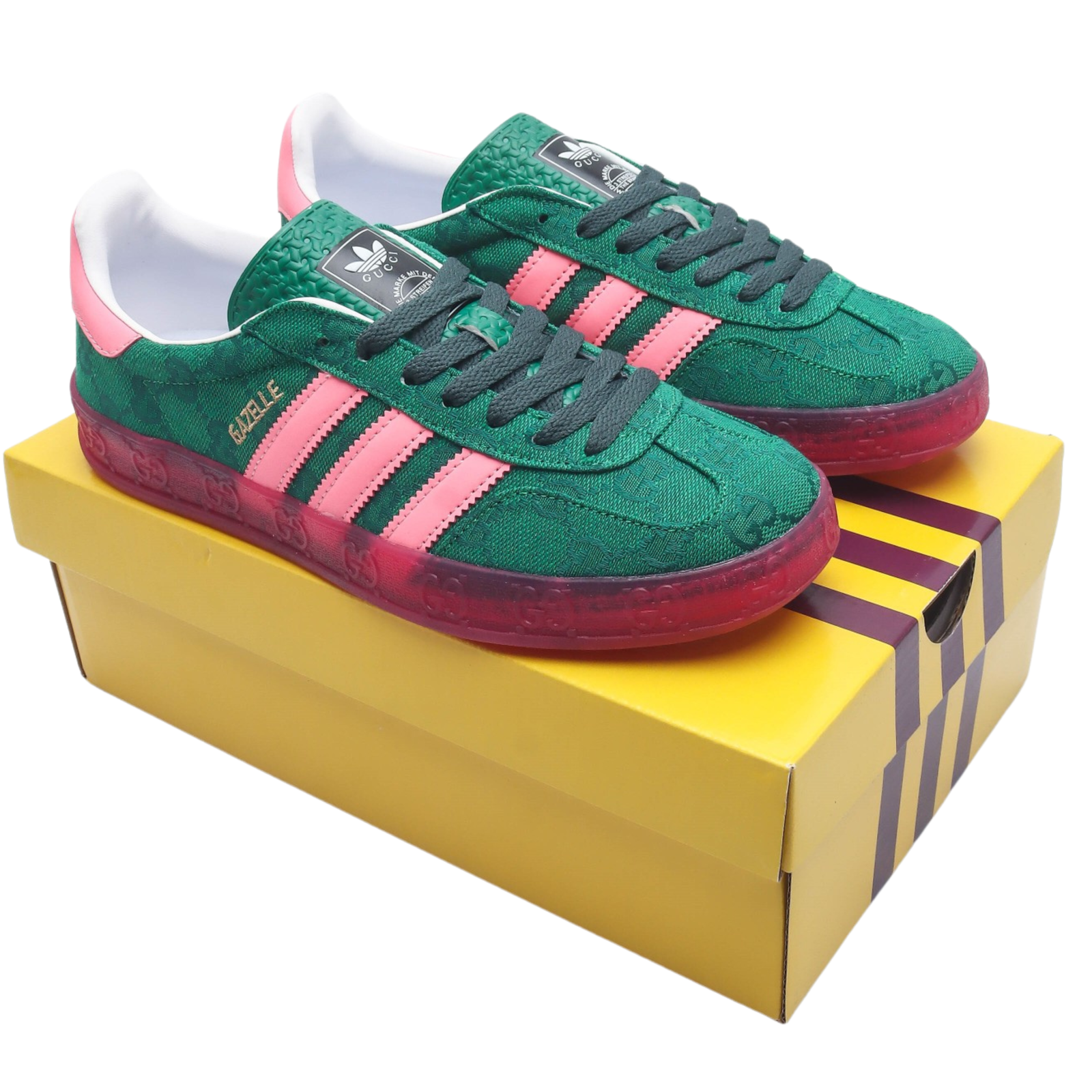 Adidas x Gucci green/pink - Image 4